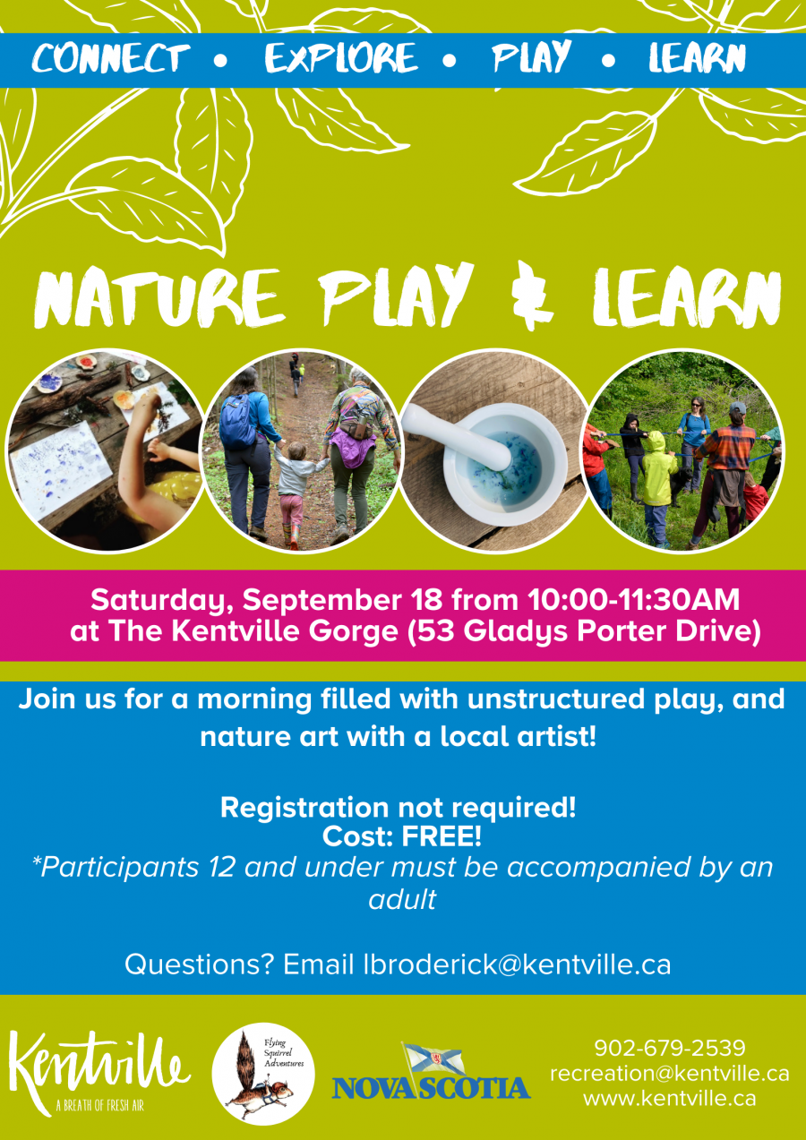 Nature Play and Learn poster