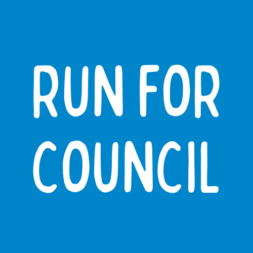 Run For Council Button