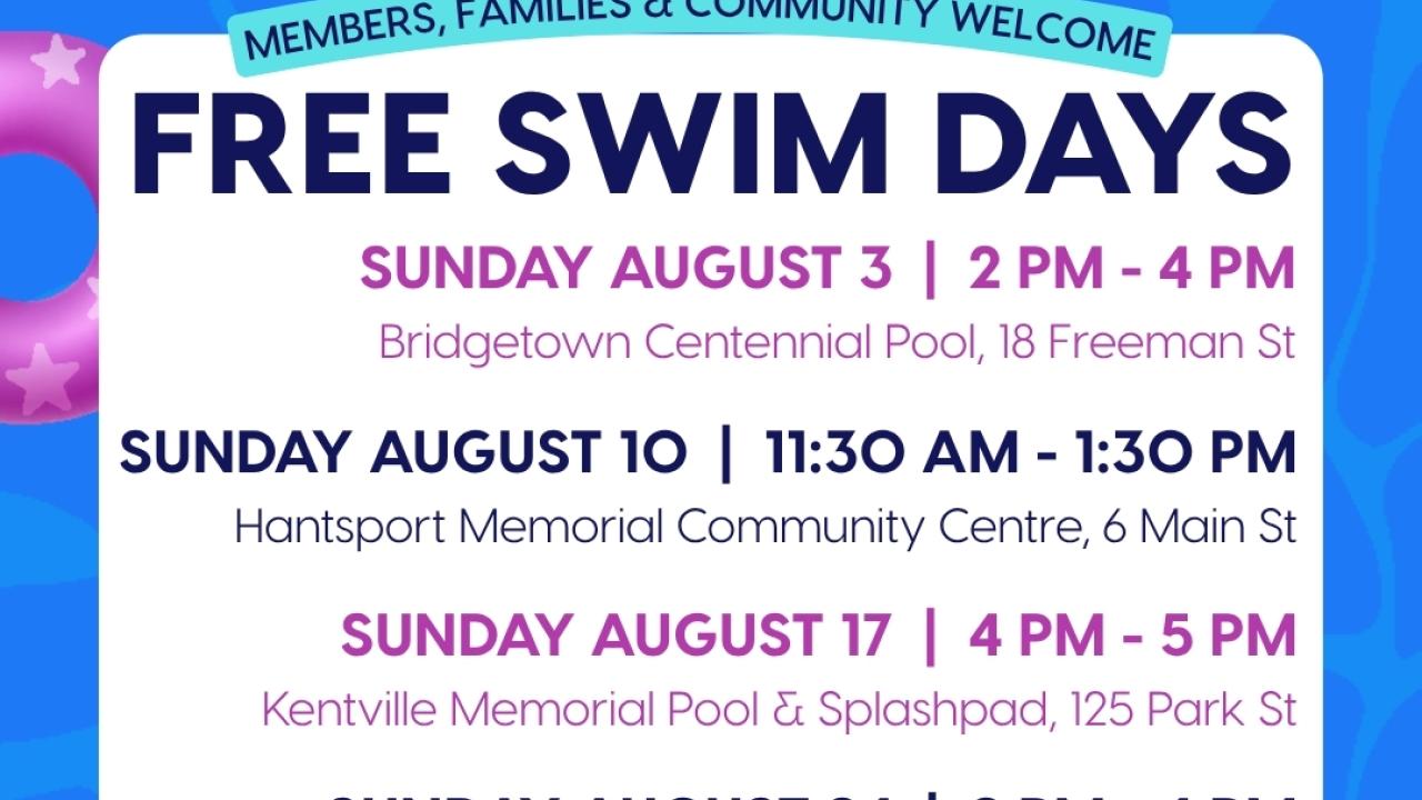 Free Swim - Valley Credit Union