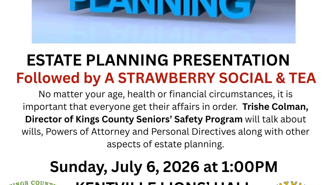 FREE Estate Planning Presentation & STRAWBERRY Social