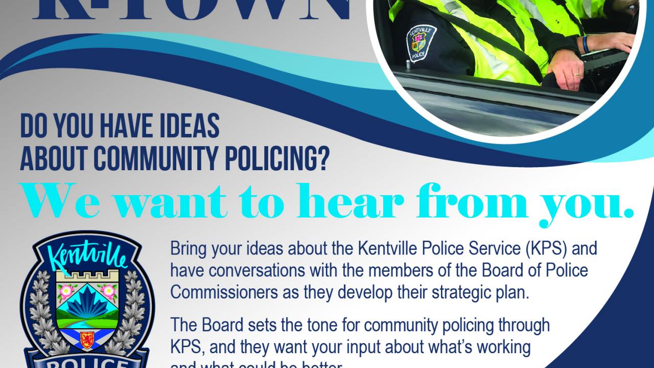 Poster for Open meeting for Policing and safety