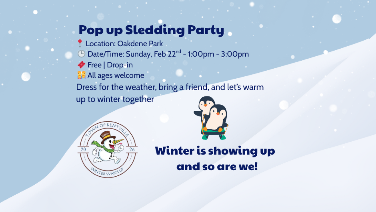 Pop Up Sledding Party, Feb 22, 1 - 3 pm, Oakedene Park