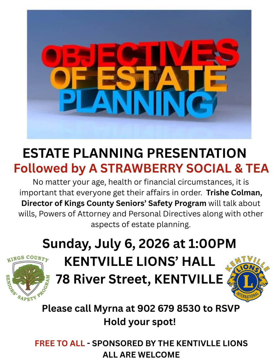 FREE Estate Planning Presentation & STRAWBERRY Social