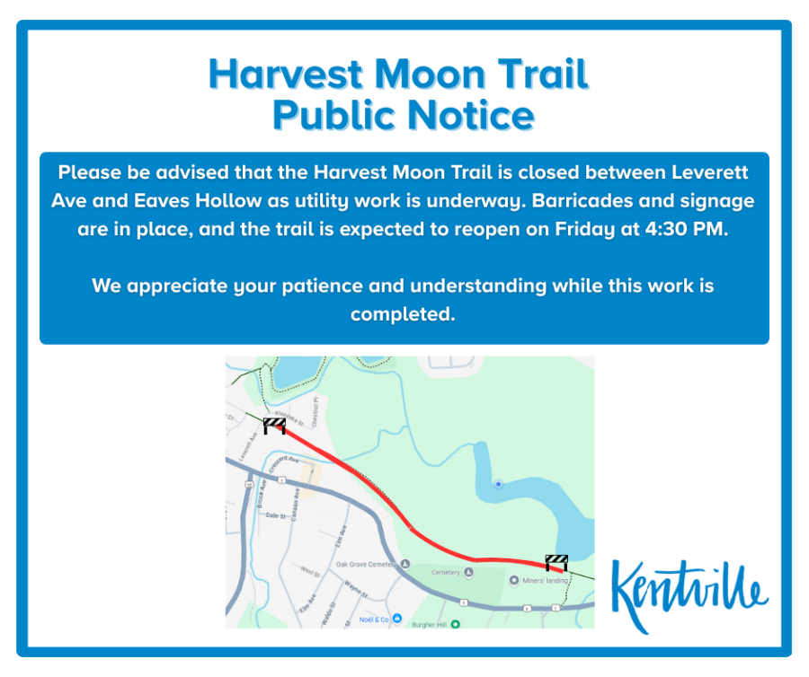 Trail Closure Sept 30