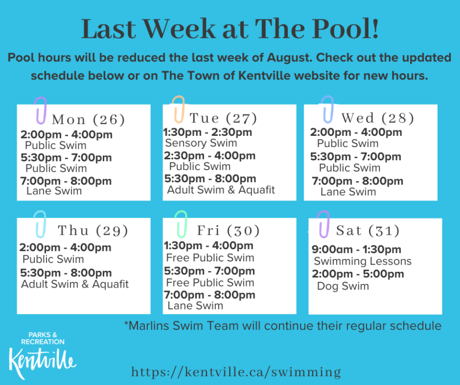 Memorial Park Outdoor Pool | The Town of Kentville