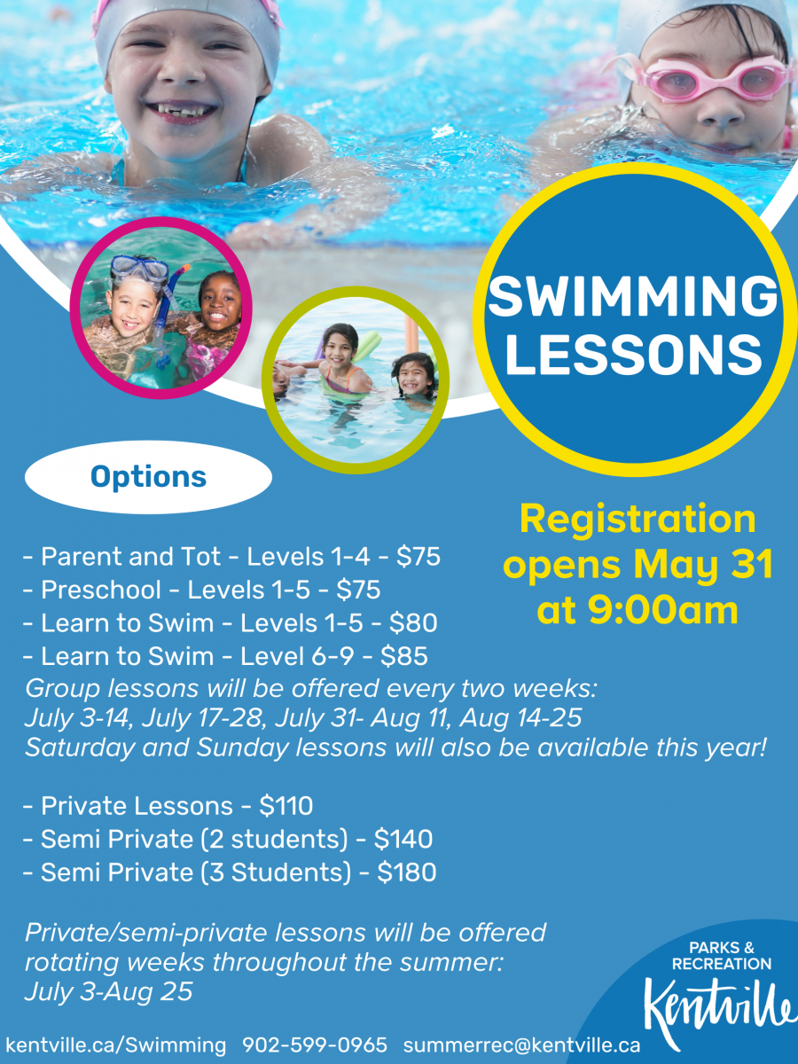 Swimming Lesson options for 2023