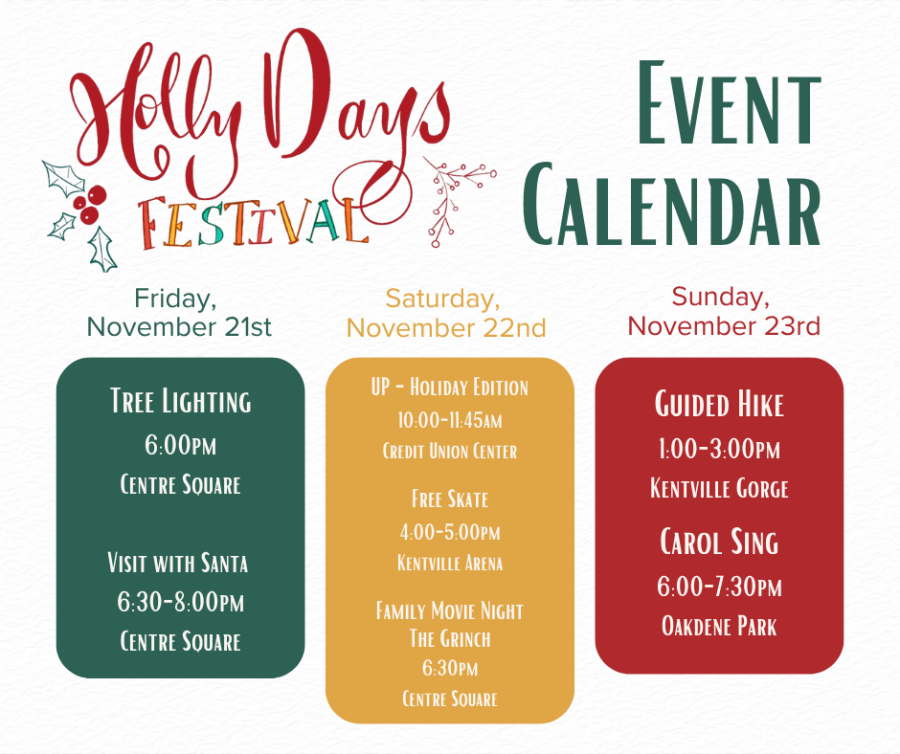 updated event claendar holly days 2025