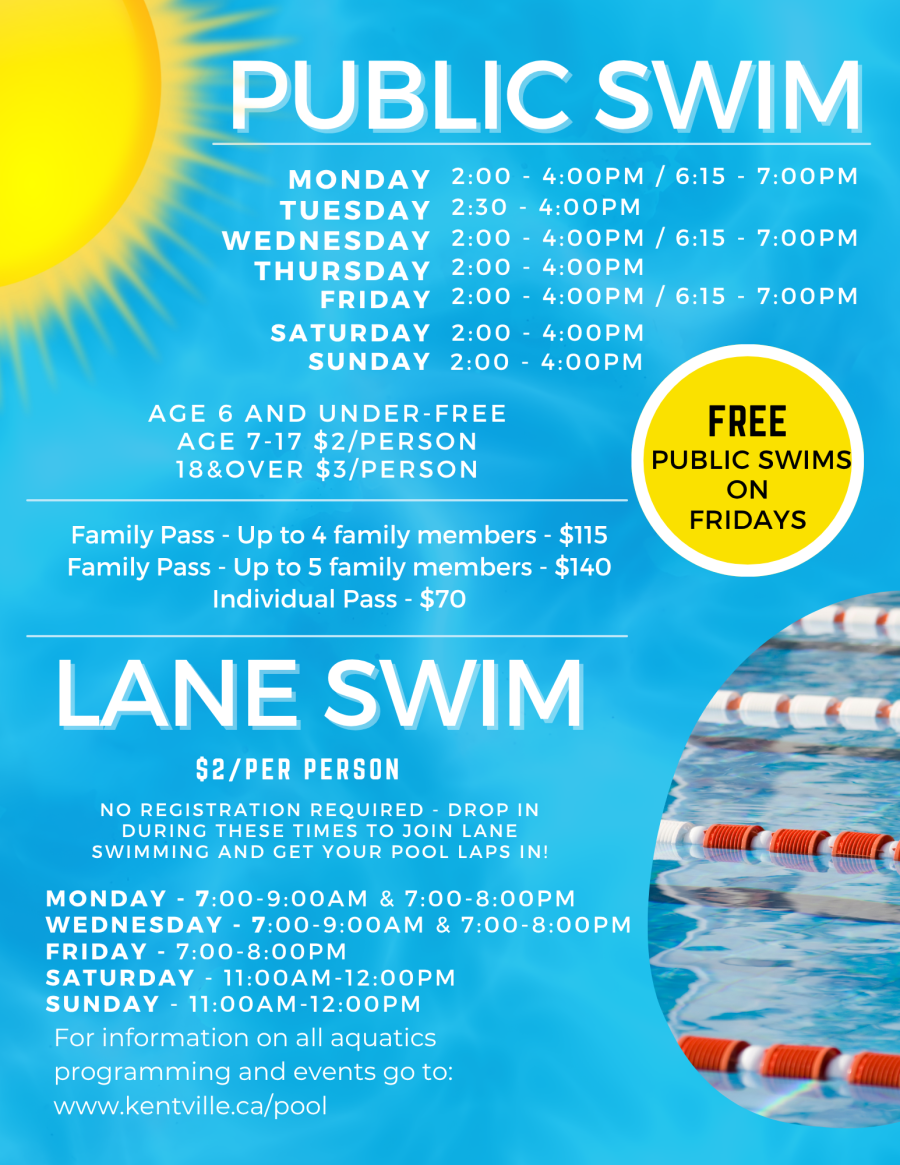 Public & Lane Swims 2026