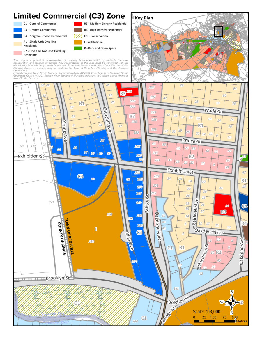 map of zoned area to be affected