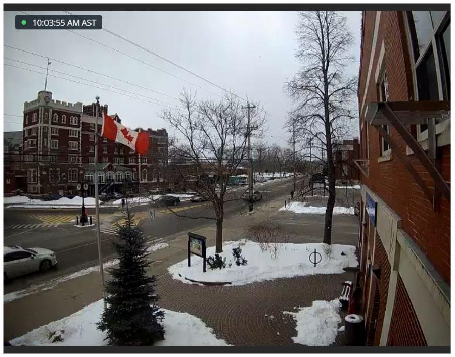 Screenshot from Town webcam facing east