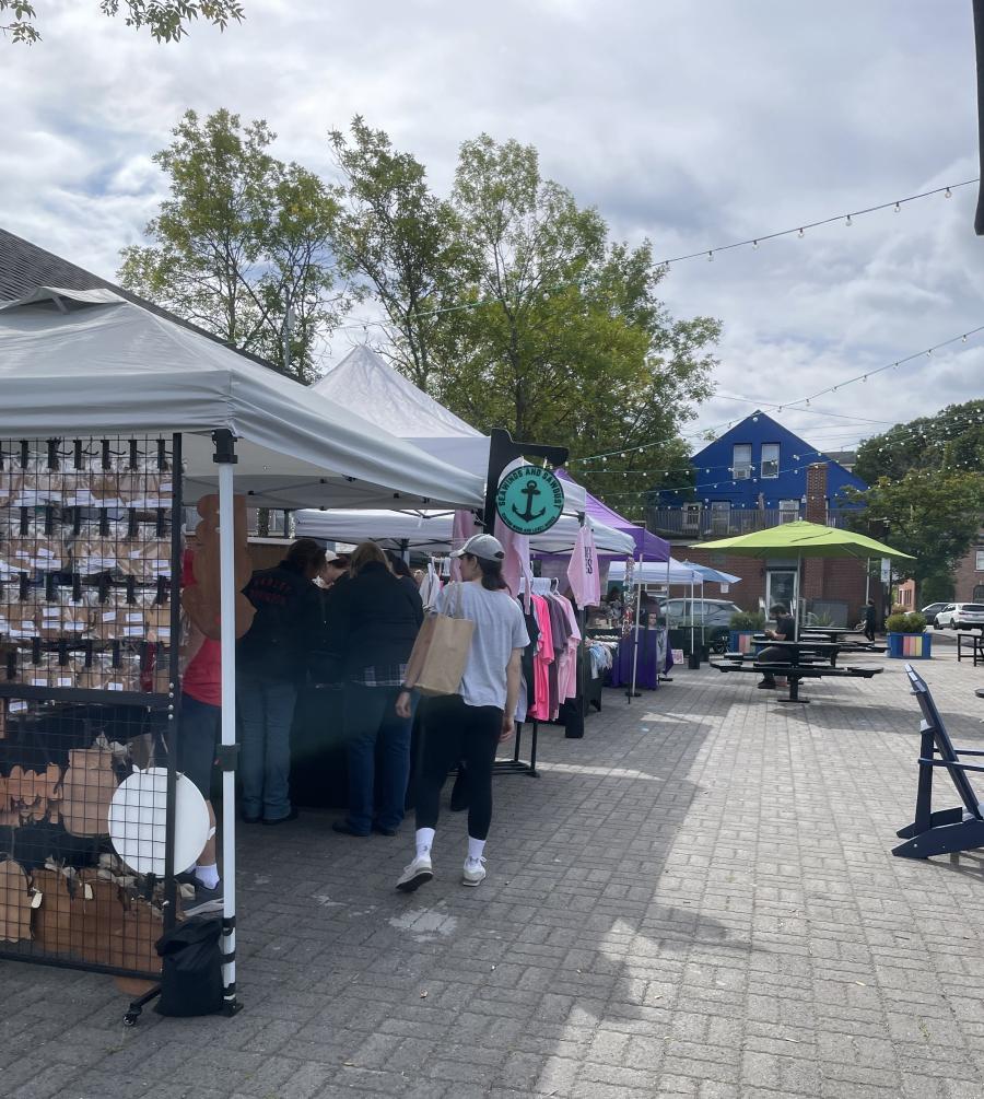 market stalls