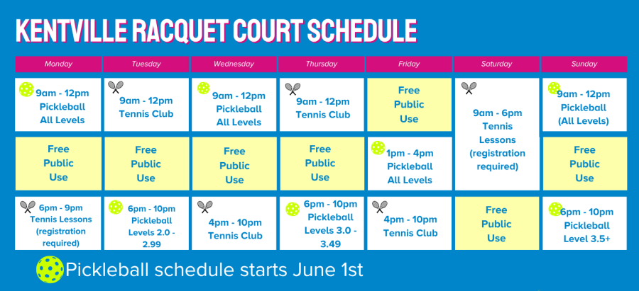 Racquet Court Schedule