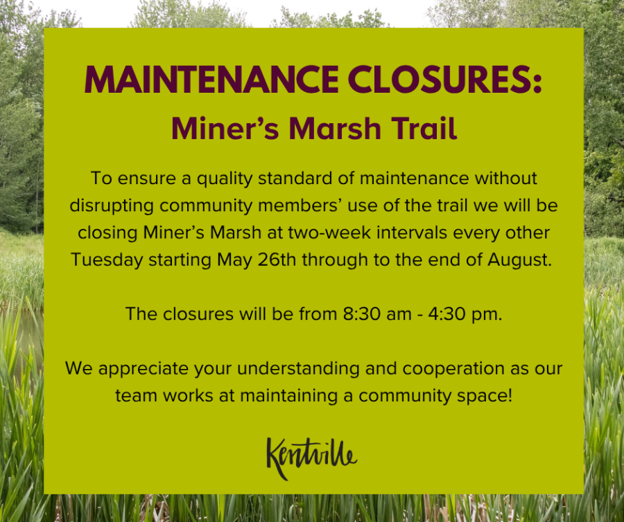 Miner's Marsh Maintenance Closures 
