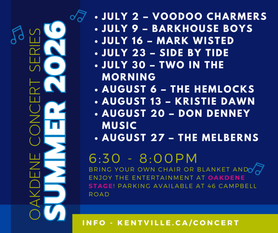 Oakdene Concert Series Summer 2026 