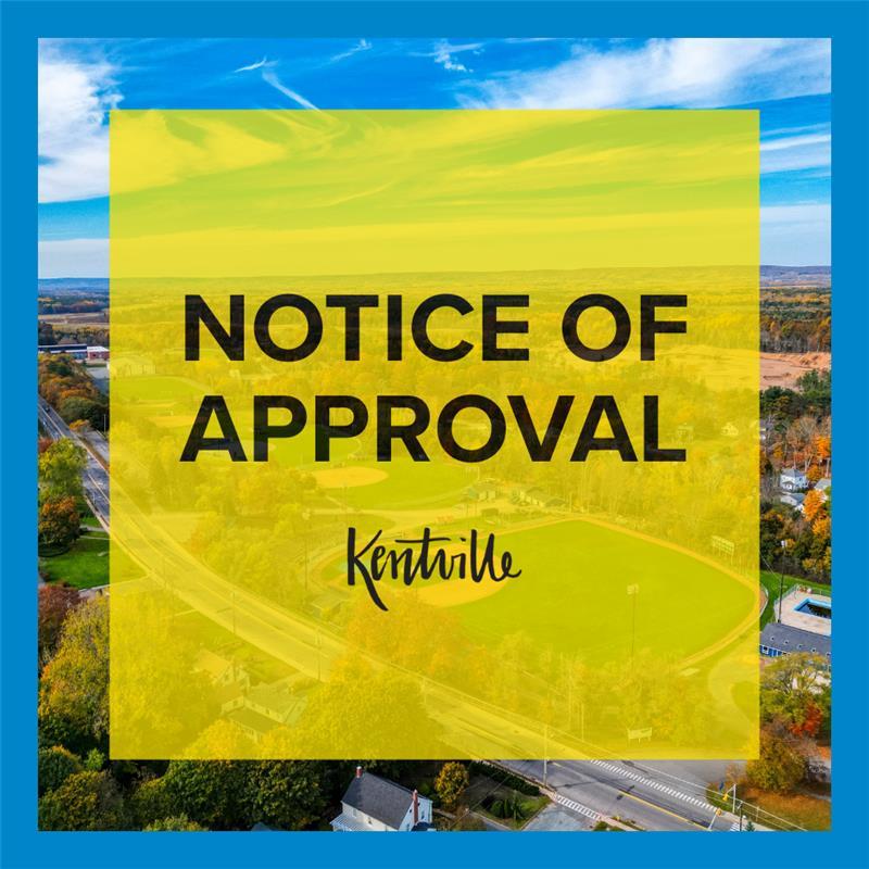 NOTICE OF APPROVAL