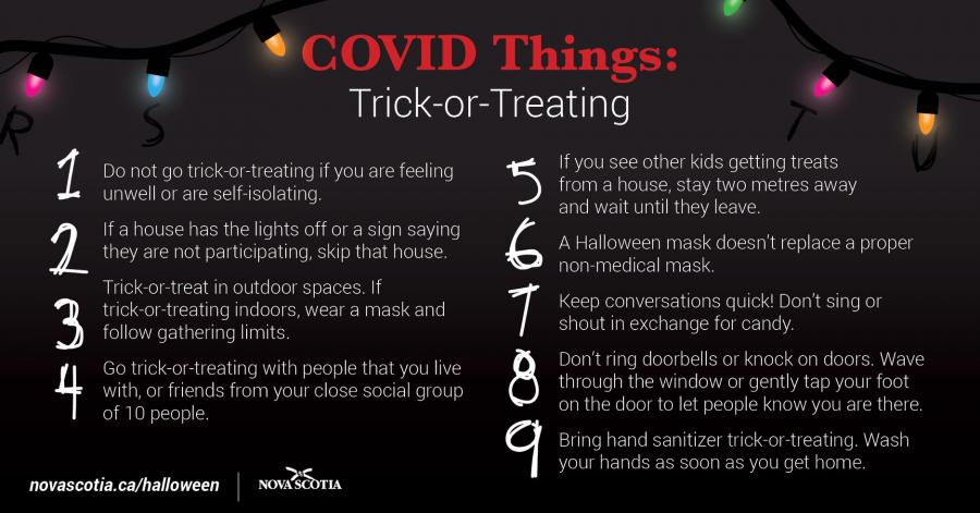 Nova Scotia guidelines for trick or treating 2020