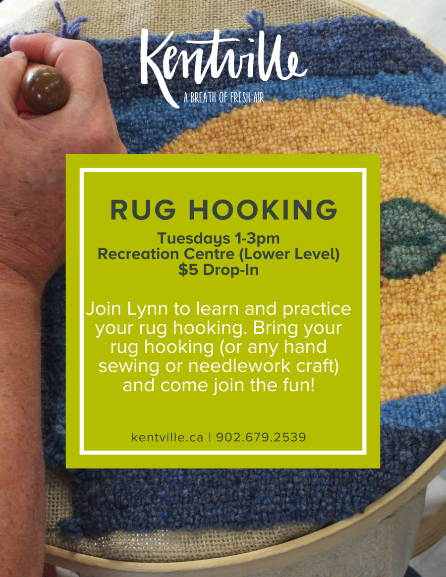 Rug Hooking Tuesdays from 1pm-3pm