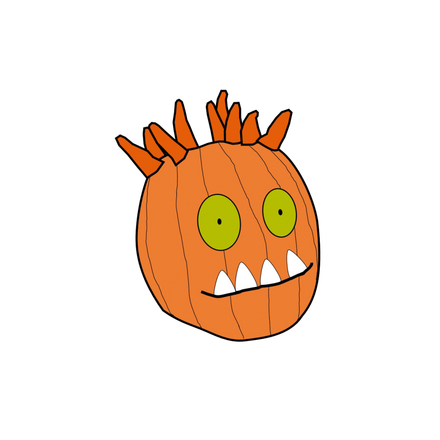 Spike the pumpkin person head