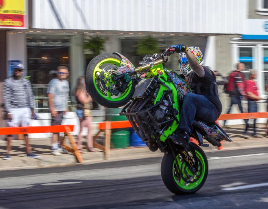 motorcycle wheelie