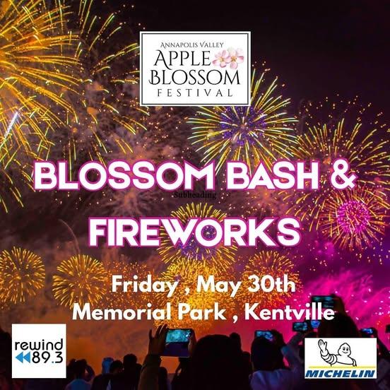 poster inviting people to a Fireworks show at memorial park on May 30th at 6:00 pm