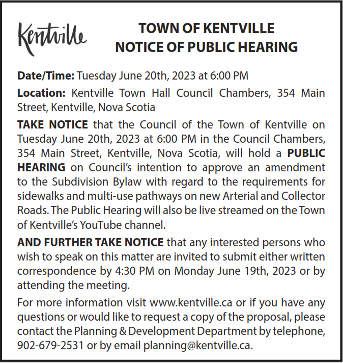 Details of the public hearing